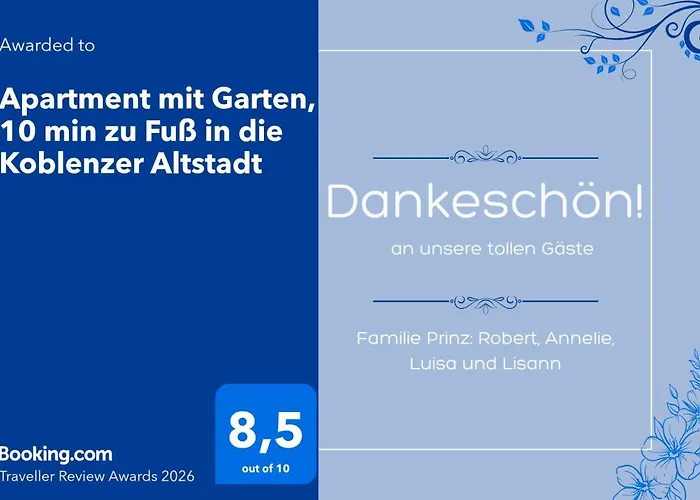 Appartement Gemuetliches Mit Garten I Parkplatz I 10 Min Zur Altstadt Koblenz (Rhineland-Palatinate)